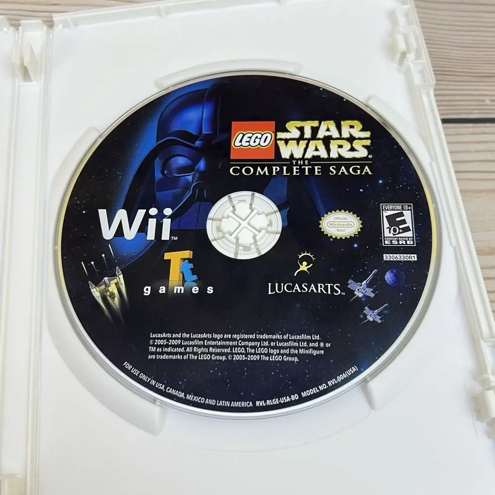 LEGO Star Wars - The Complete Saga (Nintendo Wii, 2007) CIB w/Manual -TESTED VG+